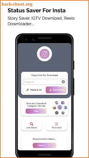 Video downloader for Instagram screenshot