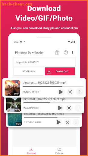 Video Downloader For Pinterest - Photo & GIF screenshot