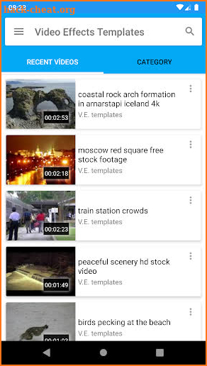 Video Effect Templates screenshot