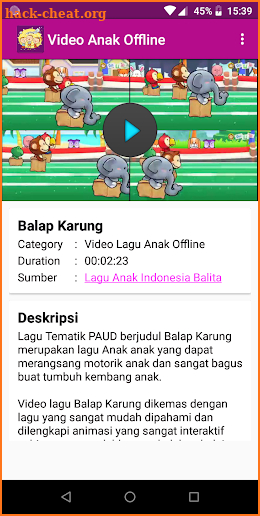 Video Lagu Anak Offline screenshot