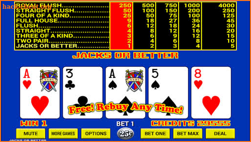 Video Poker screenshot