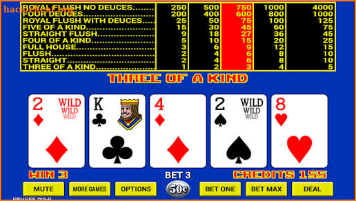 Video Poker screenshot