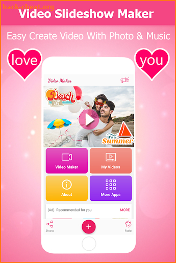 Video Slideshow Maker - Love Video Maker 360 screenshot