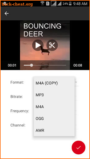 Video To Audio Converter (MP3, AAC, WMA, OPUS) screenshot