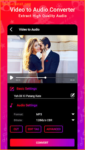 Video to Audio : Ringtone Maker, MP3 Cutter screenshot