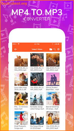 Video to music converter-Video to mp3 screenshot