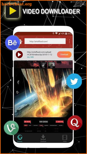 Vidoder Downloader Video HD screenshot
