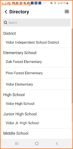 Vidor ISD on the GO screenshot