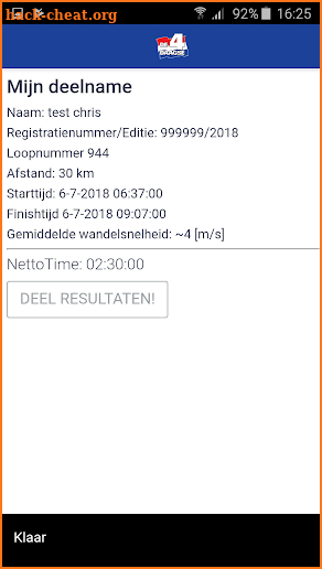 Vierdaagse 2018 screenshot