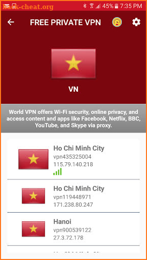 Vietnam Free VPN - vpn private internet access screenshot