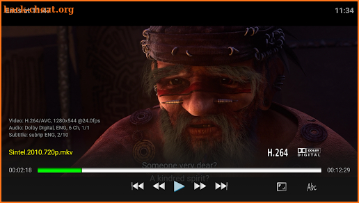 Vimu Media Player for TV screenshot