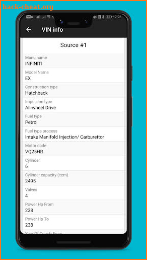 VIN info - free vin decoder for any cars screenshot