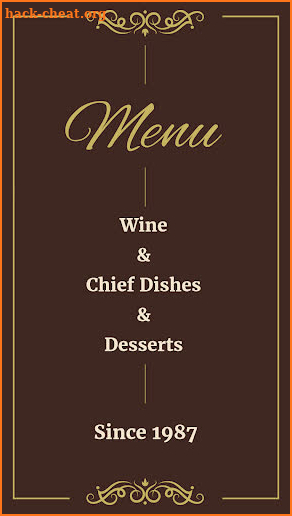 Vintage Design - Make Menu and Logo Template screenshot