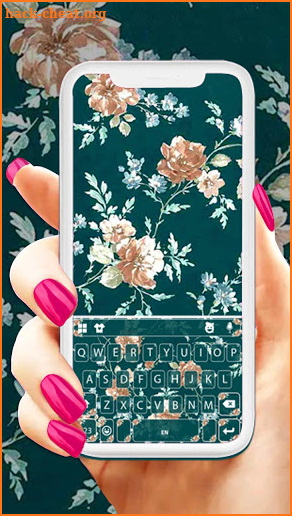 Vintage Flowers New Keyboard Theme screenshot