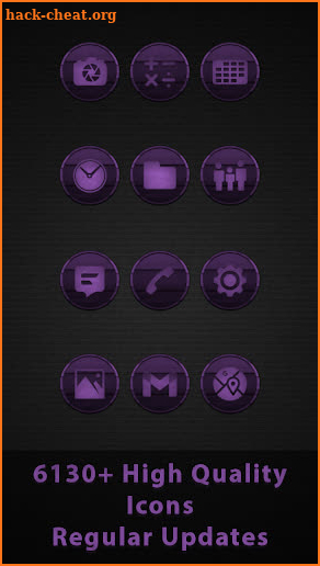 Vintage Violet Wooden Icons screenshot