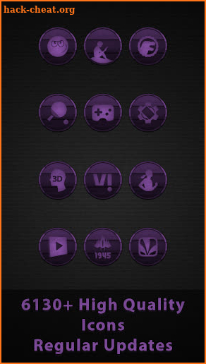 Vintage Violet Wooden Icons screenshot