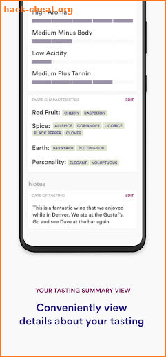Vintg: Wine Tasting Tracker screenshot
