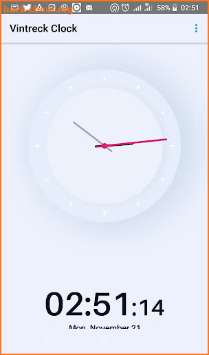 Vintreck Clock screenshot