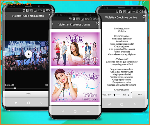 Violetta & Yo Soy Franky - Music Lyrics screenshot