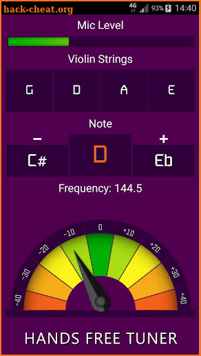 Violin Tuner Free screenshot