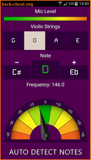 Violin Tuner Free screenshot