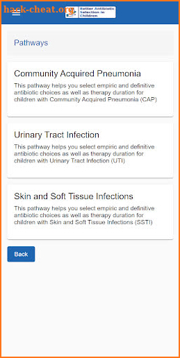 VIP BASiC Decision Aid screenshot