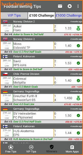 VIP Betting Tips - Football screenshot