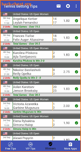 VIP Betting Tips - Tennis screenshot