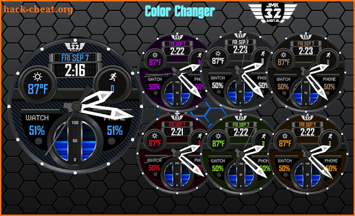 VIPER 63 color changer watchface for WatchMaker screenshot