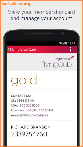 Virgin Atlantic screenshot