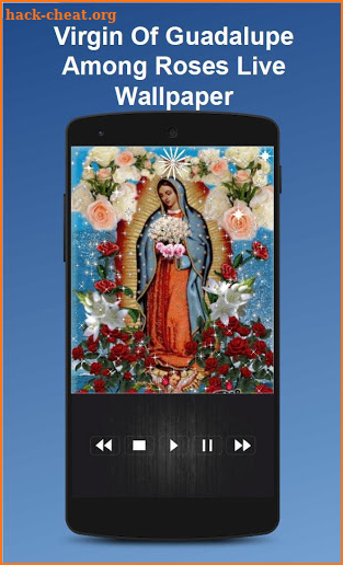 Virgin Of Guadalupe Among Roses Live Wallpaper screenshot