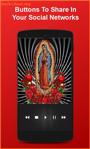 Virgin Of Guadalupe Red Roses Live Wallpaper screenshot