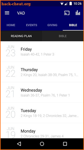 Virginia District UPCI screenshot