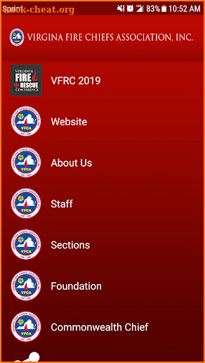 Virginia Fire Chiefs Association (VFCA) screenshot