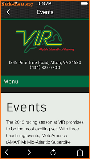 Virginia International Raceway screenshot