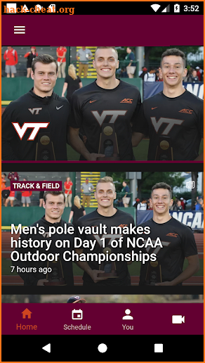 Virginia Tech HokieSports screenshot