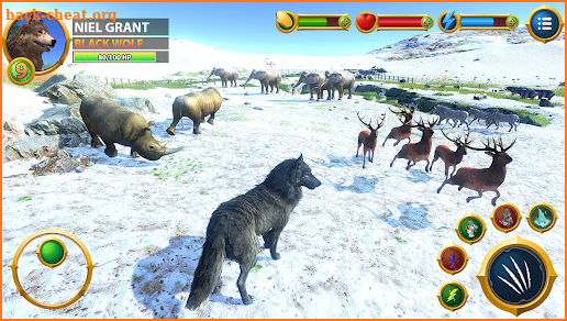 Virtual Arctic Wolf Family Sim screenshot