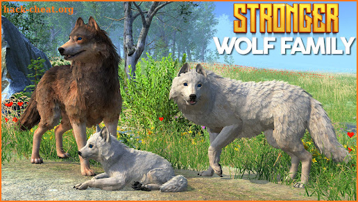 Virtual Arctic Wolf Family Sim screenshot