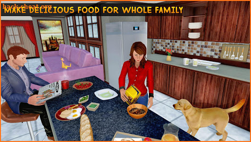 Virtual Family Pet Dog Home Adventure Game screenshot