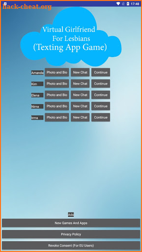 Virtual Girlfriend For Lesbians (Texting App Game) screenshot