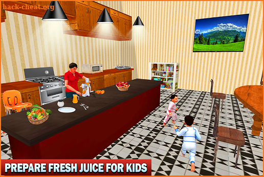 Virtual Happy Mother Twins Baby Family Game screenshot