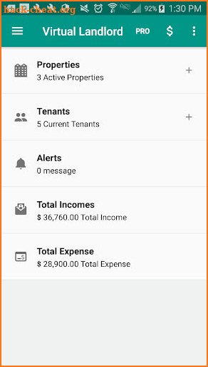 Virtual Landlord App screenshot