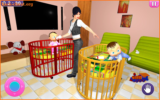 Virtual Mother Twins Baby Life Simulator Games 3D screenshot