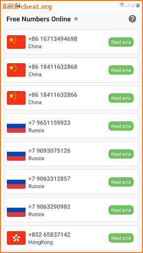 Virtual Number - Receive SMS Online Verification screenshot