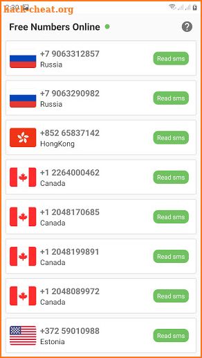 Virtual Number - Receive SMS Online Verification screenshot