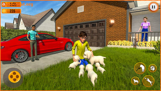 Virtual Pet Family Dog 3D screenshot