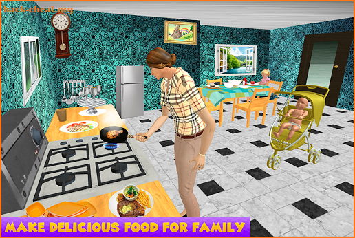 Virtual Single Mom New Baby Born Sim screenshot