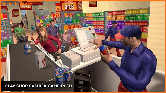 Virtual Supermarket Grocery Cashier 3D Family Game screenshot