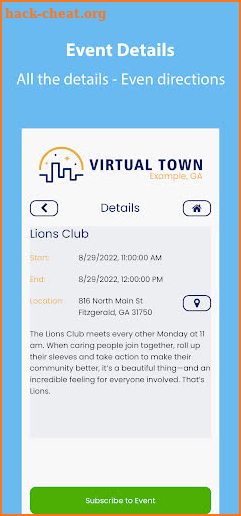 Virtual Town Mobile screenshot