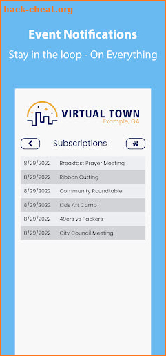 Virtual Town Mobile screenshot